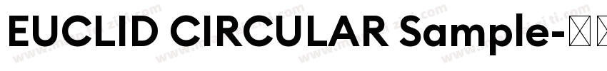 EUCLID CIRCULAR Sample字体转换